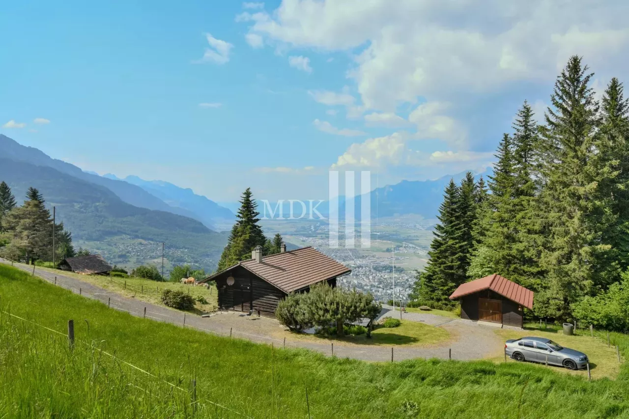 Breathtaking view of the Rhone Valley from Lake Geneva