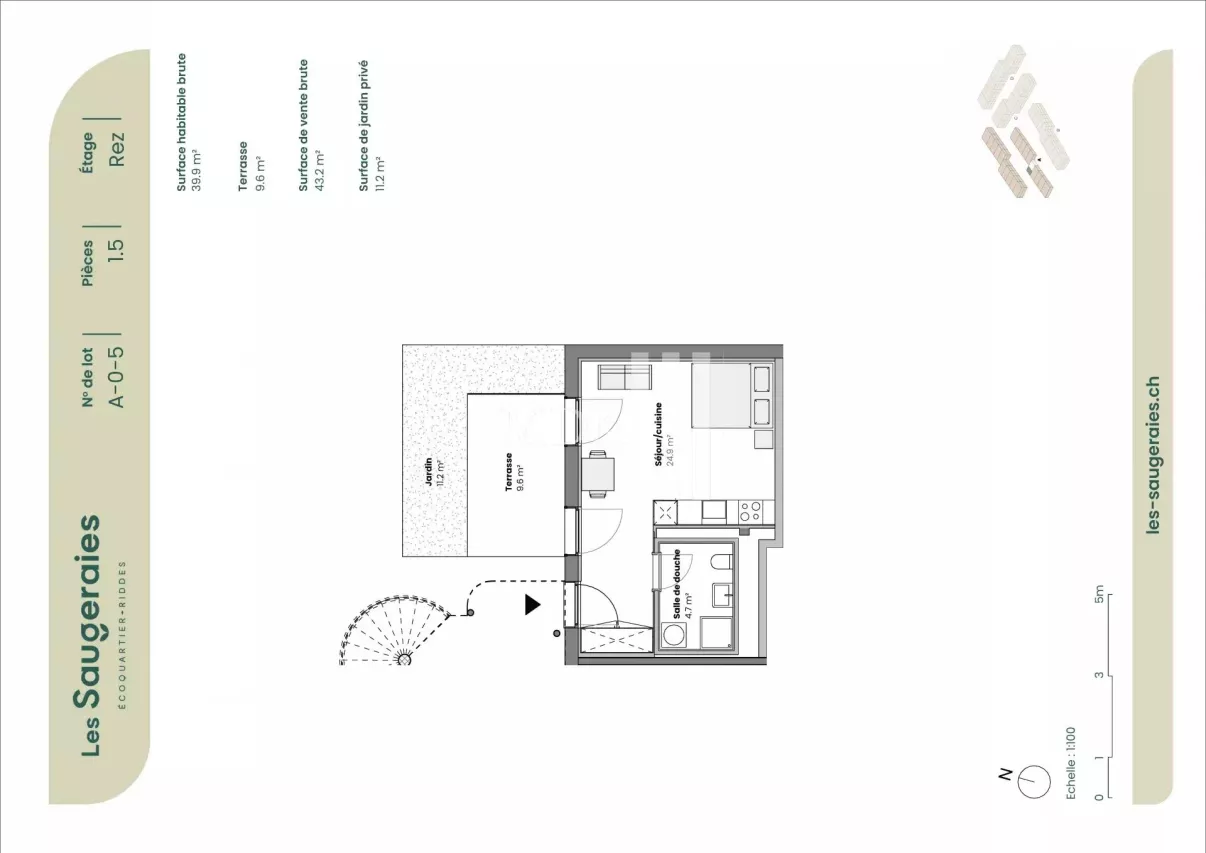 Magnifique studio dans un nouveau projet immobilier