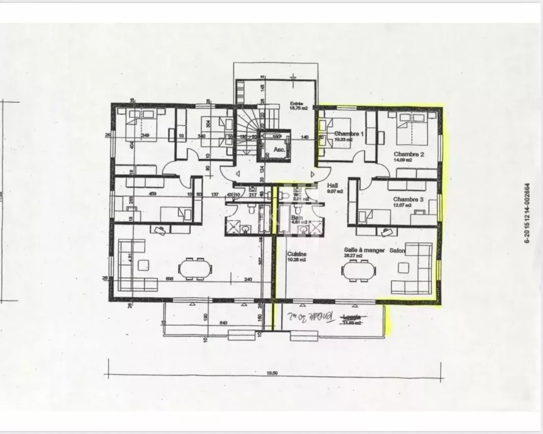 Confortable appartement traversant de 4.5 pièces