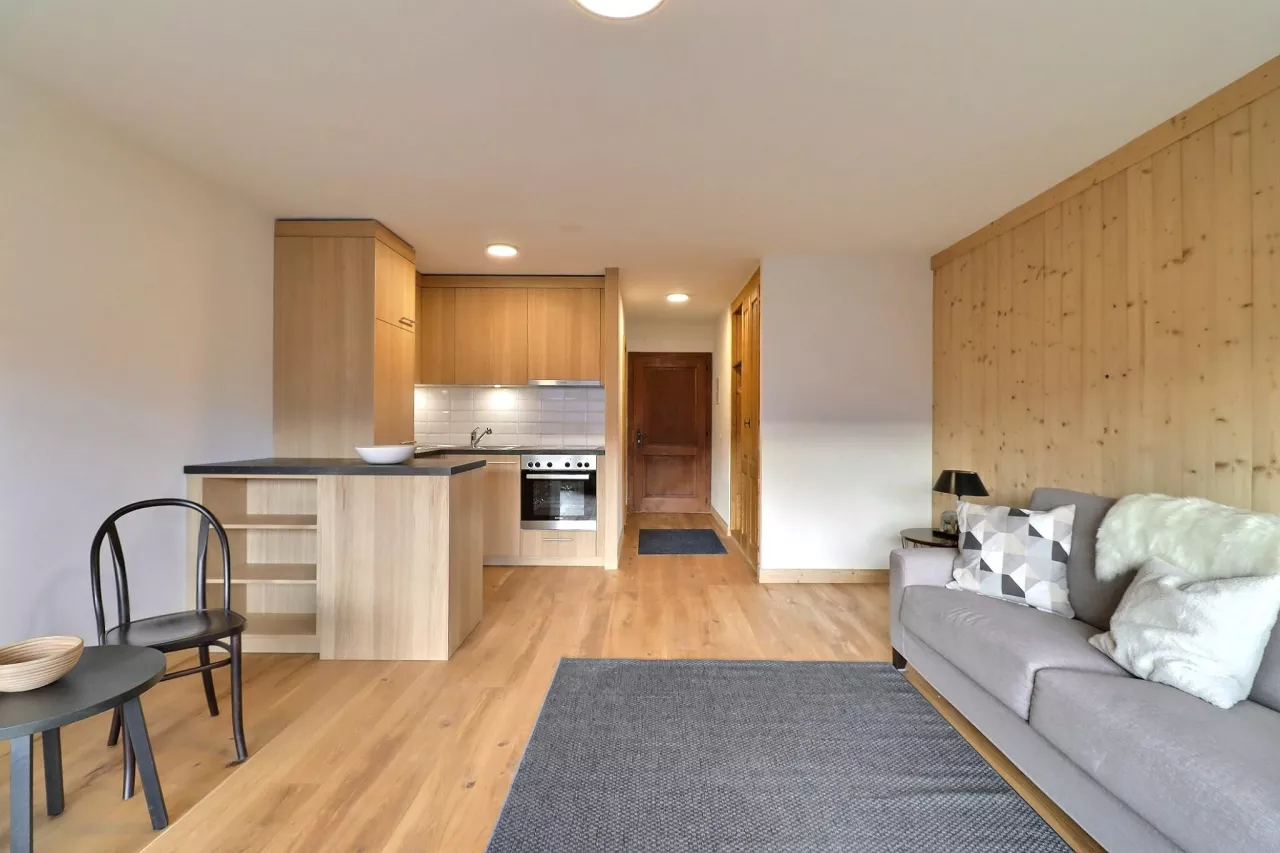 Studio entièrement rénové. Vue imprenable sur les montagnes !