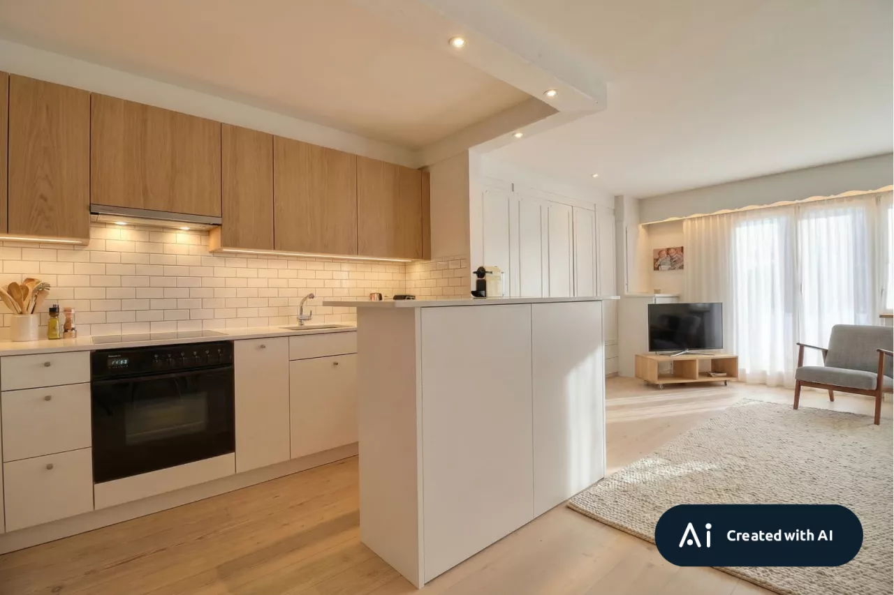 Appartement spacieux et lumineux de 2 chambres avec accès au jardin