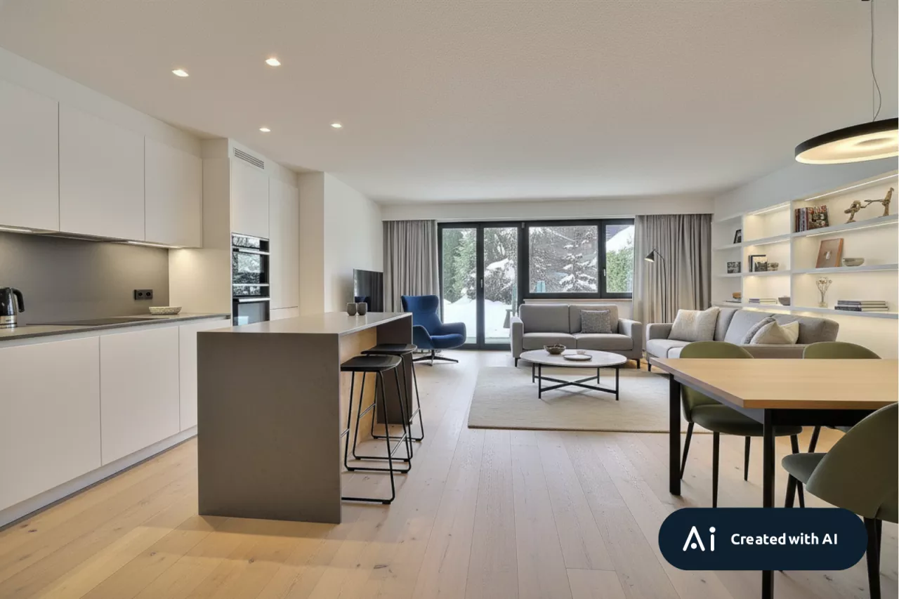 Appartement spacieux et lumineux de 2 chambres avec accès au jardin