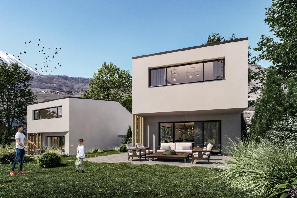 Leytron - Villa jumelle par garages 4.5 pièces à Leytron