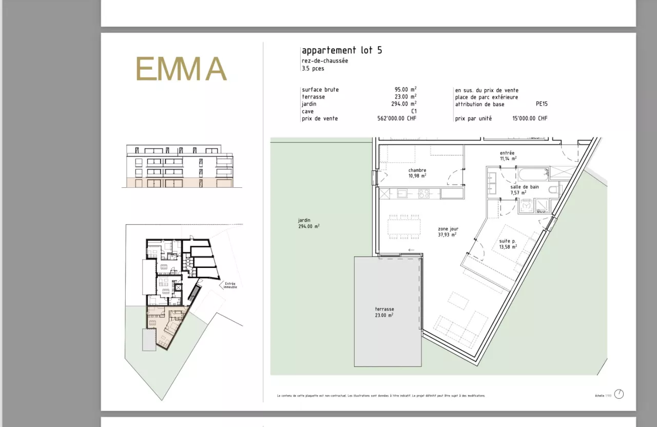 Appartement 3.5 pièces à Sion en construction