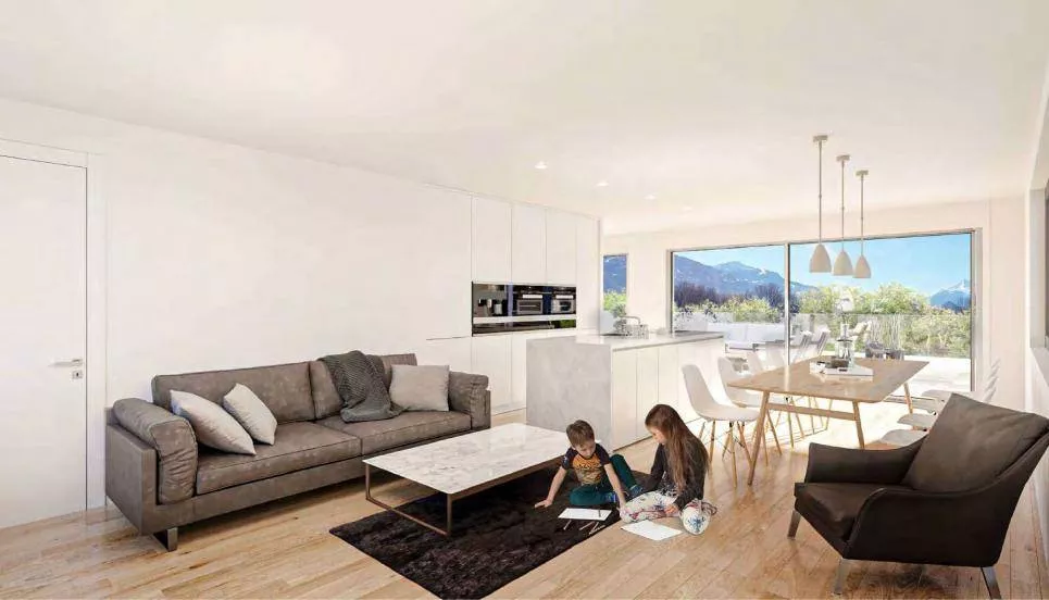 Uvrier - Appartement  en rez de jardin 3.5 pièces à Uvrier