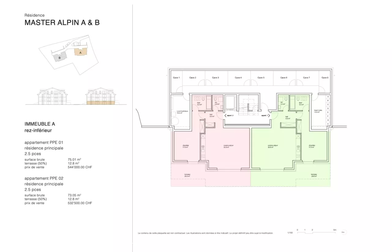 Appartement 2.5 pièces à Crans-Montana