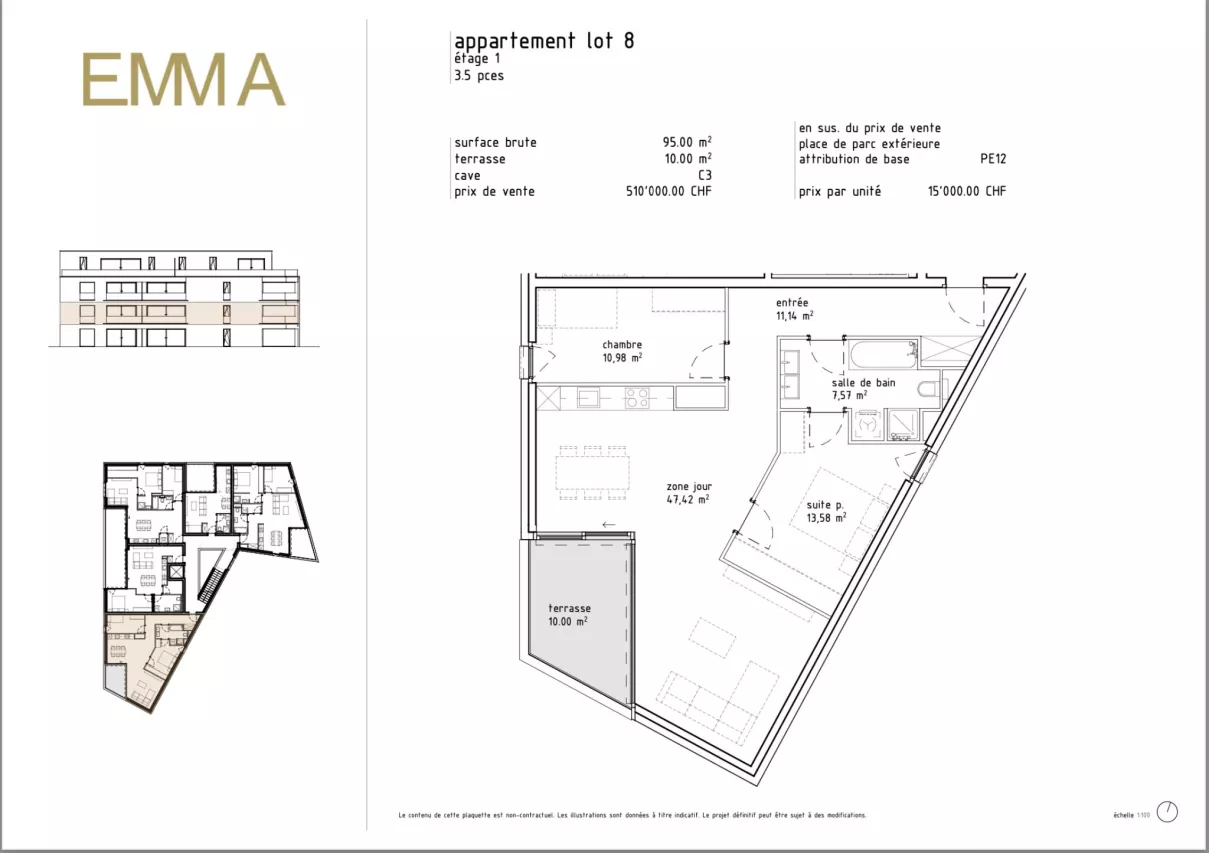 Appartement 3.5 pièces à Sion en construction