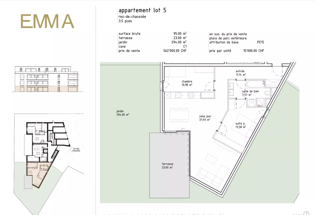 Appartement 3.5 pièces à Sion fin prévue novembre 2025
