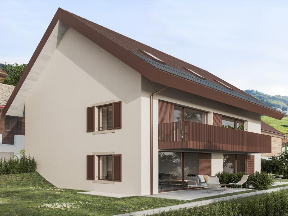 Mont-sur-Rolle - Villa jumelle 5.5 pièces à Mont-sur-Rolle