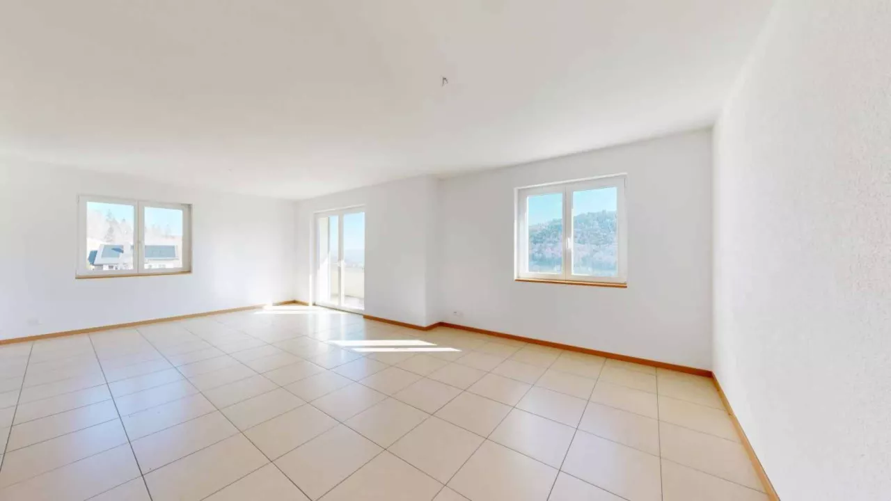 Ste-Croix - Magnifique appt de 4.5 pièces avec 2 balcons, 1 pl. parc couverte et vue panoramique sur les Alpes