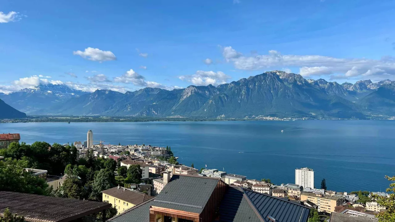 Montreux - Splendide vue pour cet appartement sur les hauts de Montreux