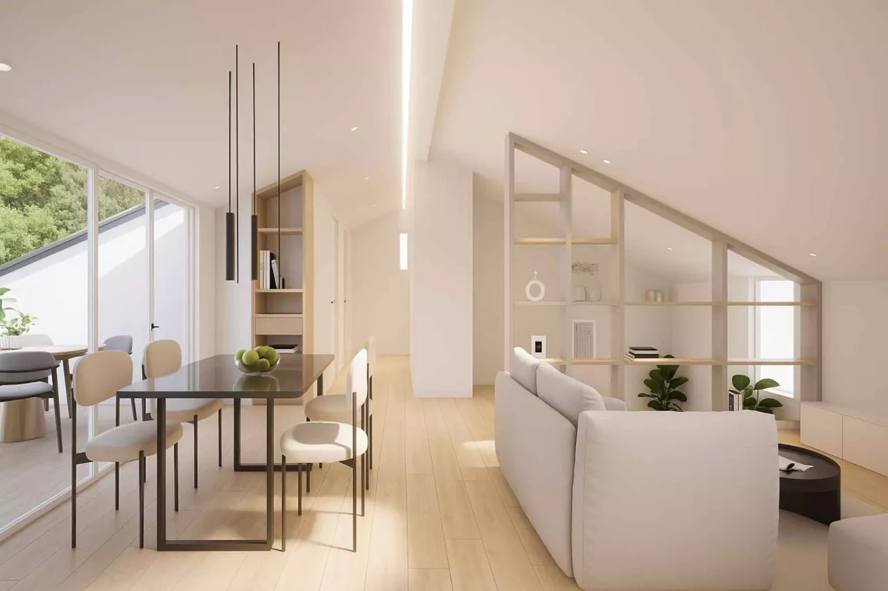 Appartement dans les combles avec cachet