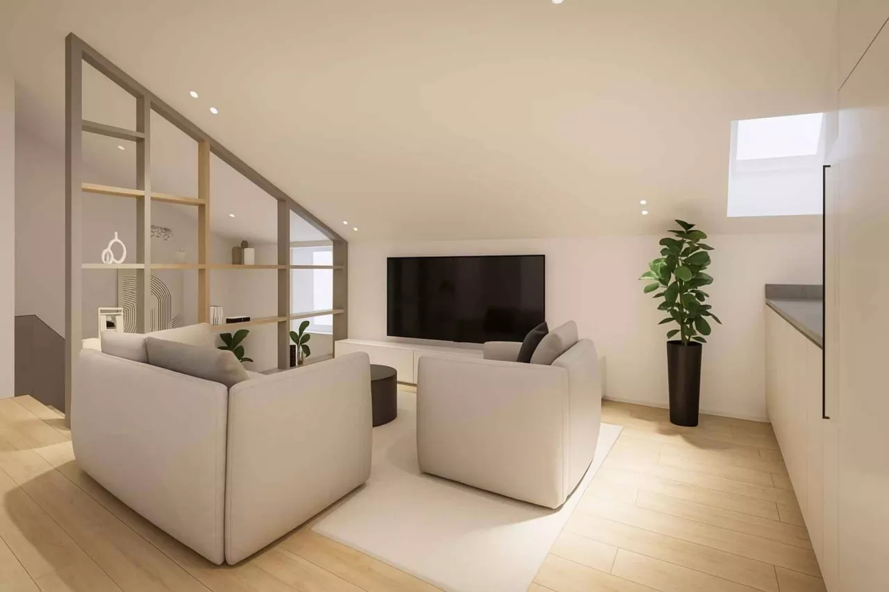 Appartement dans les combles avec cachet