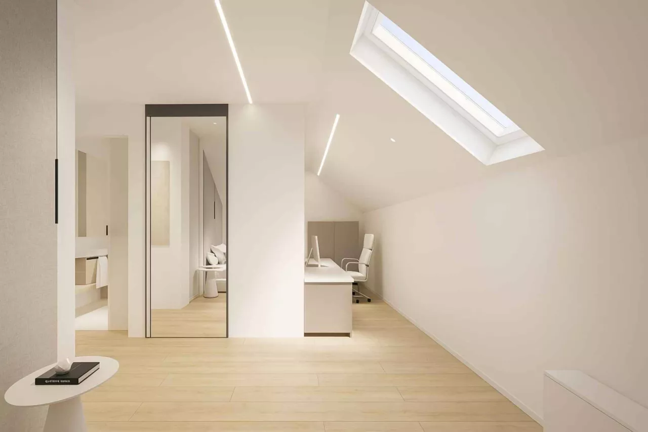 Appartement dans les combles avec cachet