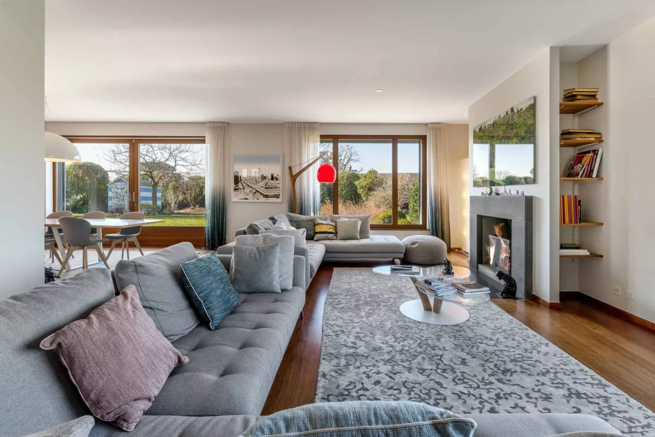 Corsier GE - Magnifique villa familiale avec piscine et grand jardin à Corsier