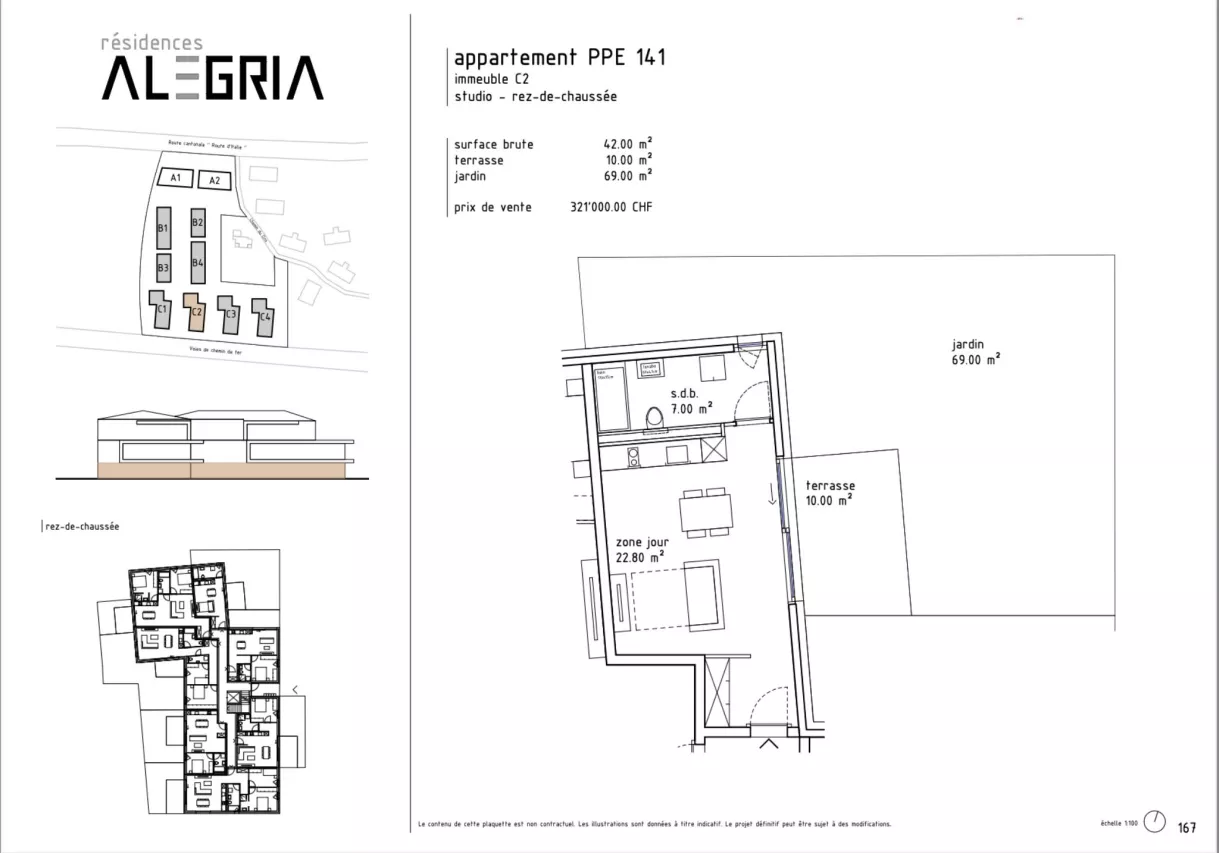 Appartement de 2.5 pièces avec terrasse