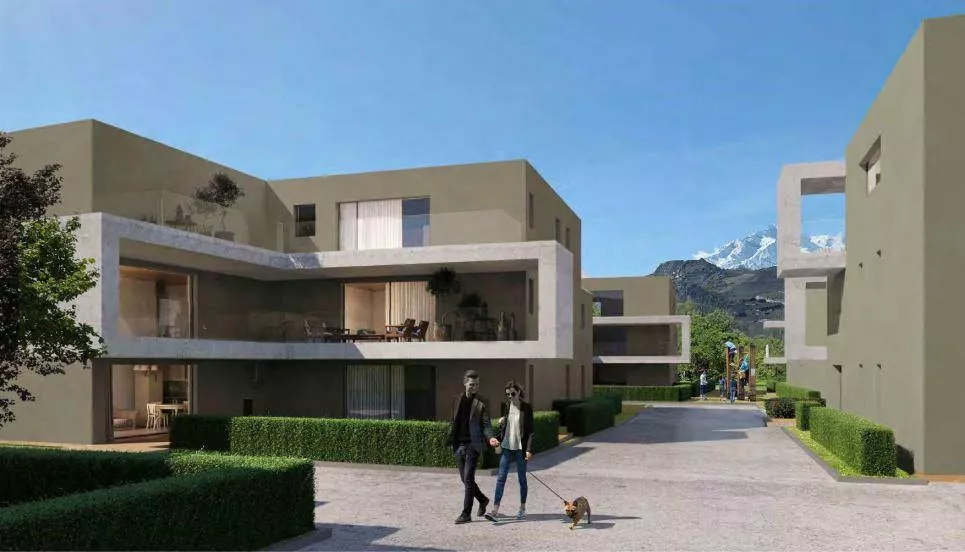 Appartement en rez de jardin de 3.5 pièces à Uvrier