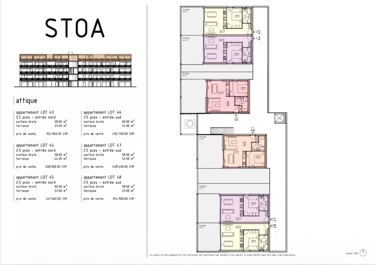 Magnifique attique de 2.5 pièces