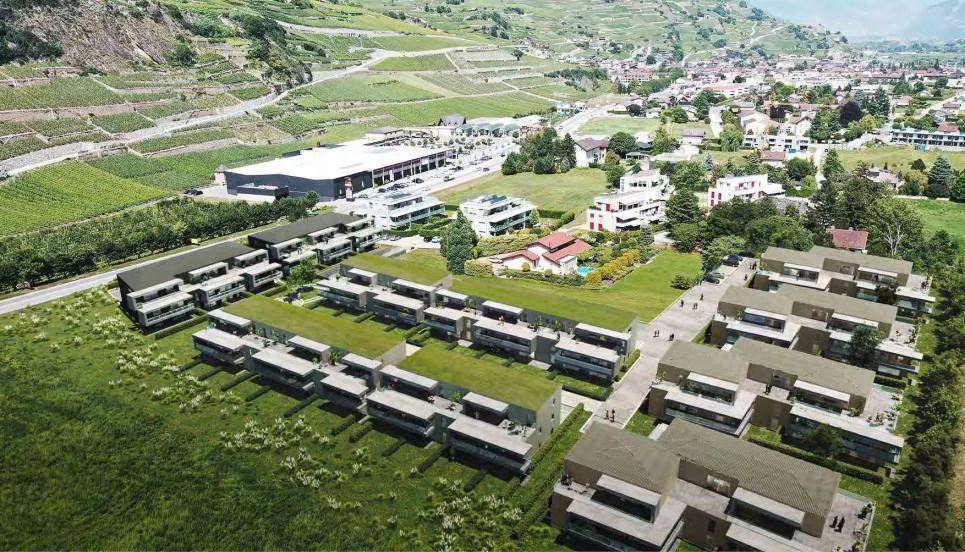 Appartement en rez de jardin de 3.5 pièces à Uvrier