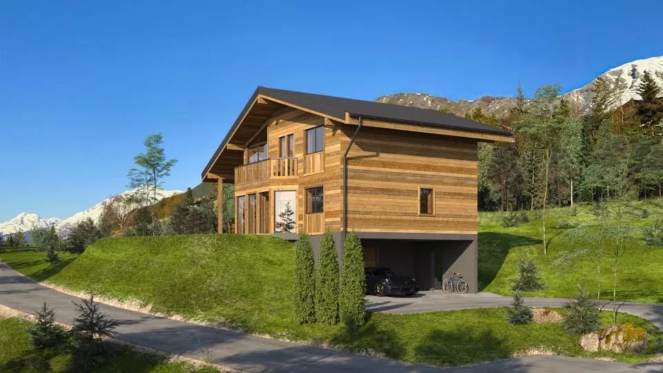 Chalet de standing à construire réf. Rouge-Gorge
