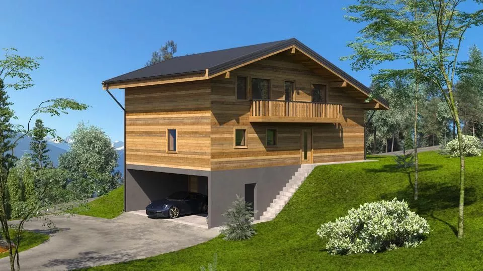 Chalet de standing à construire réf. Rouge-Gorge