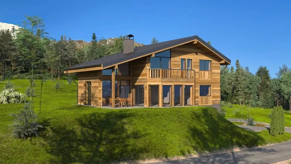 Chalet de standing à construire réf. Rouge-Gorge