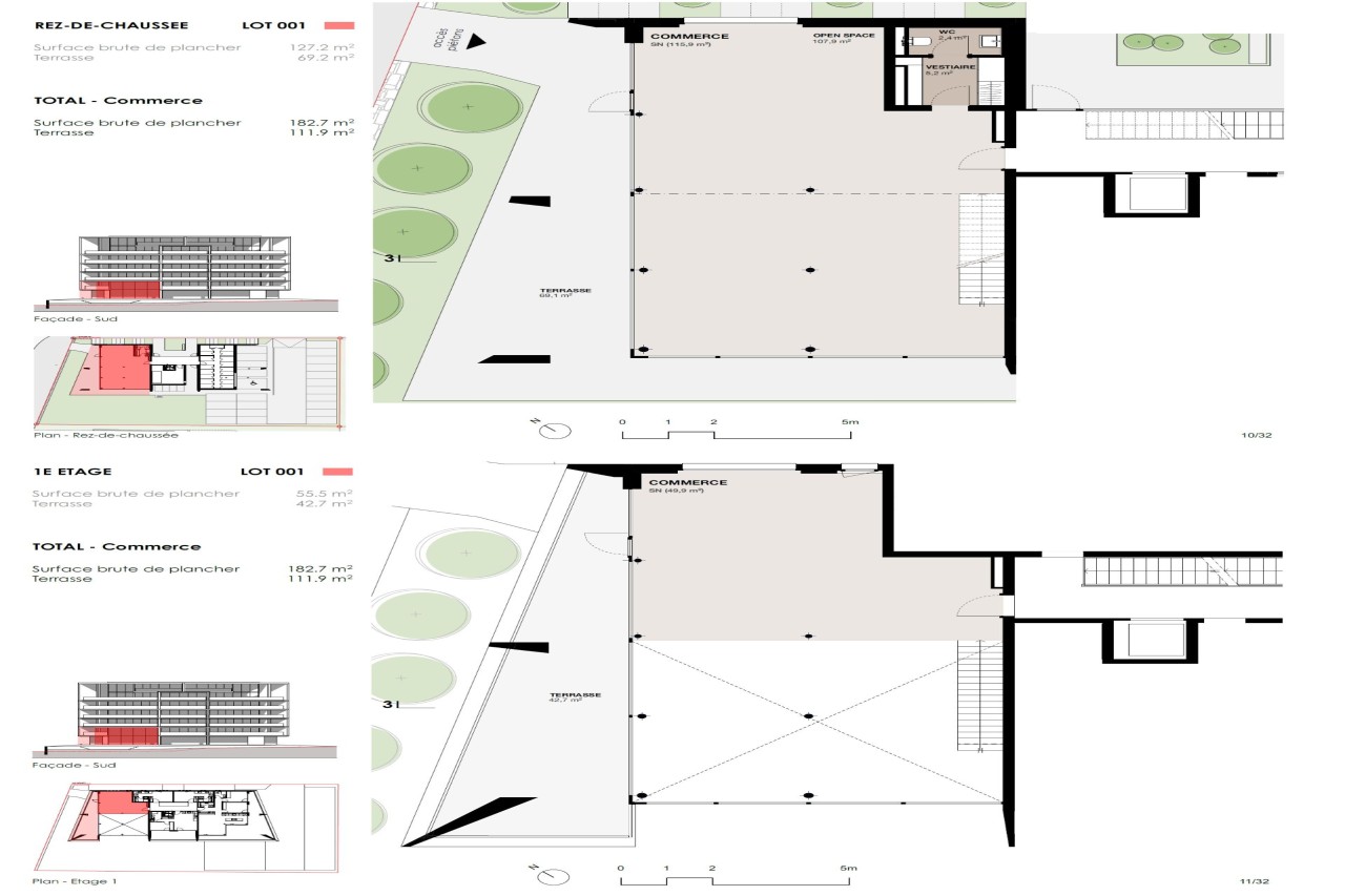 Local commercial, 6.5 pièces, 238.65 m2