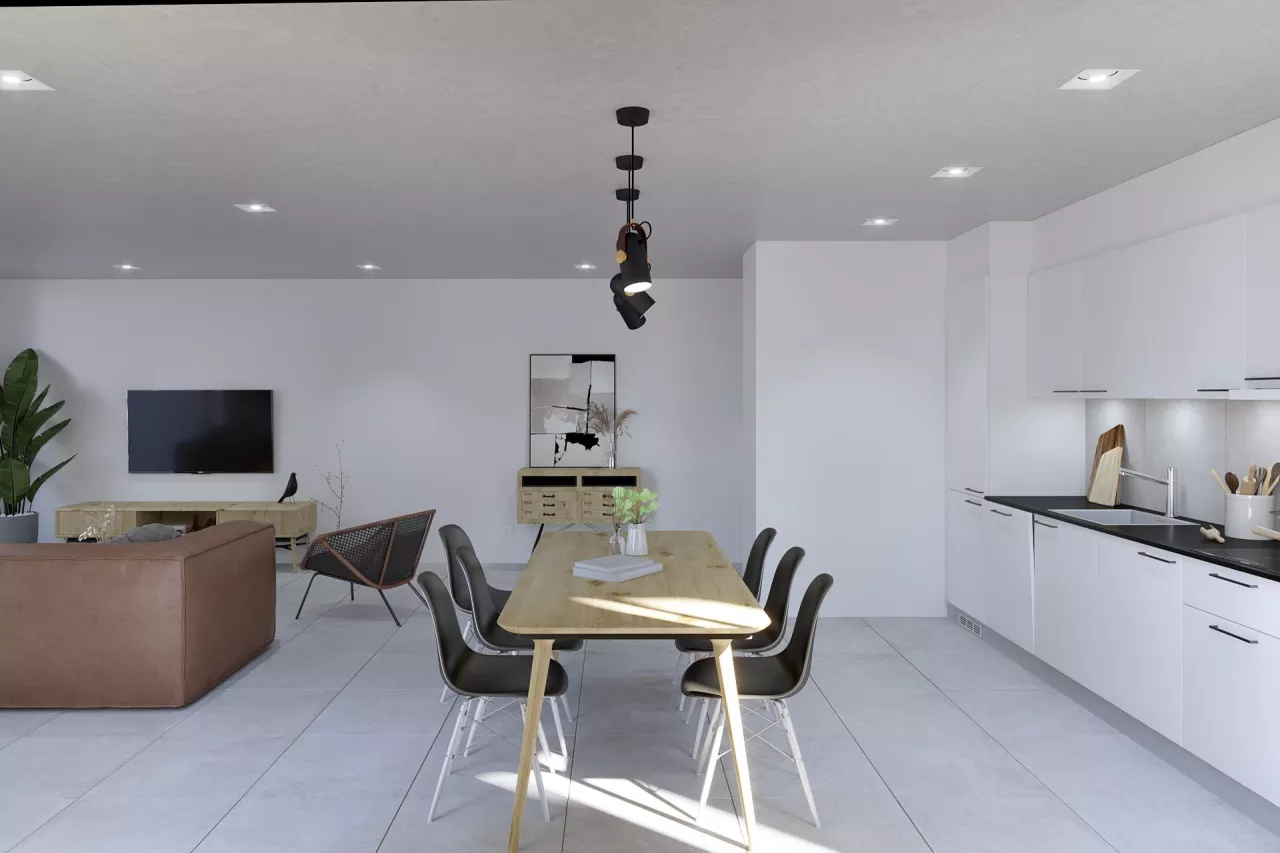 Appartement 2,5 pcs situé dans un endroit calme