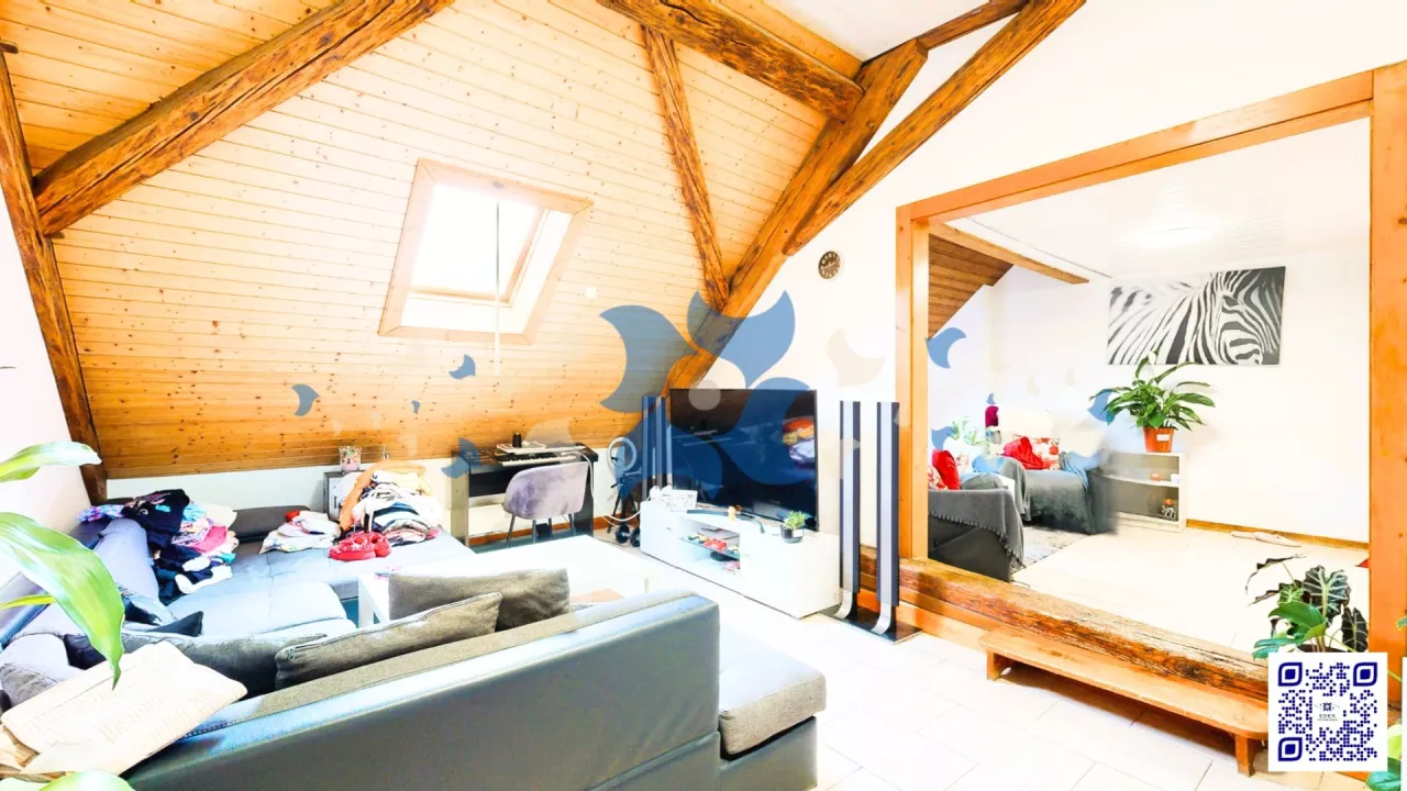 Devenez propriétaire à Saint-Maurice ? Superbe appartement duplex 5 pièces avec poutres apparentes ? Charme & espace au c?ur du Valais