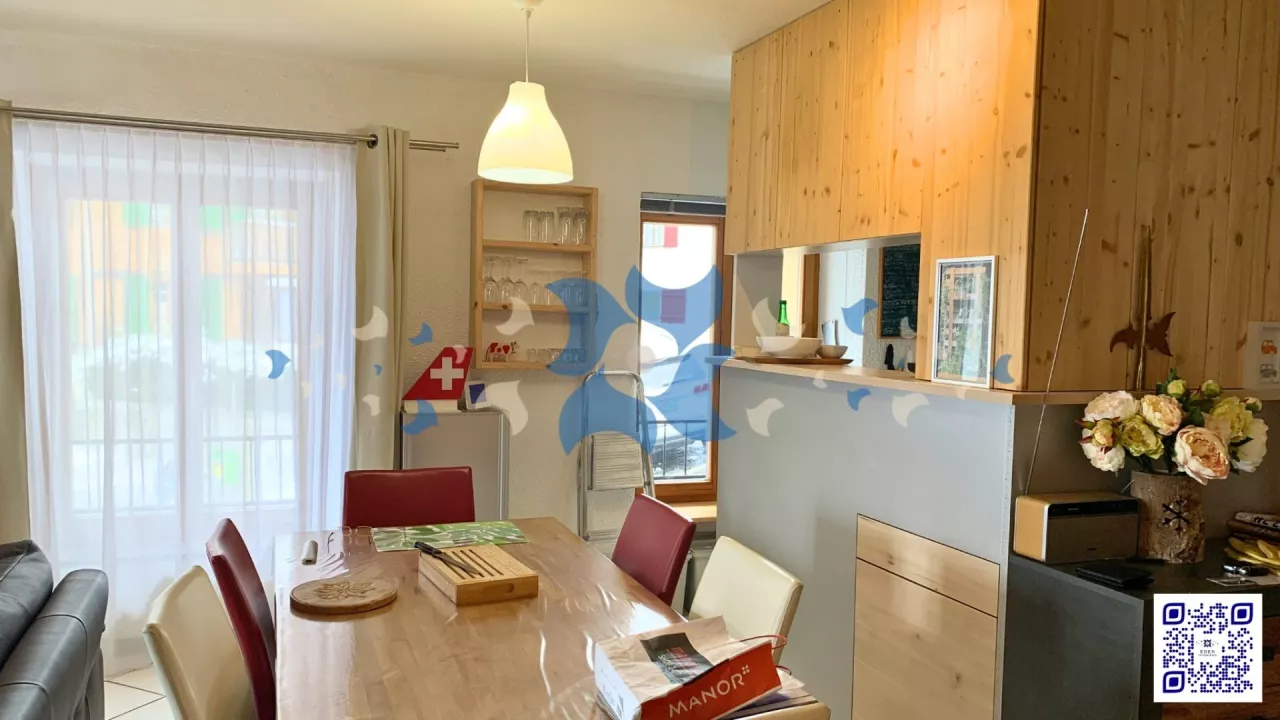 Appartement de 3.5 pces à Morcles avec vue sur le Mont-Blanc