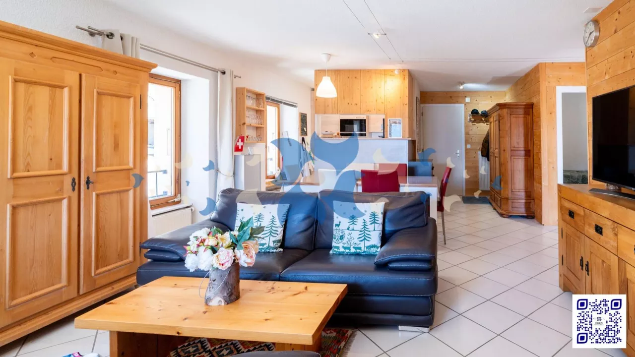 Charmant appartement de 3.5 pces à Morcles avec vue sur le Mont-Blanc