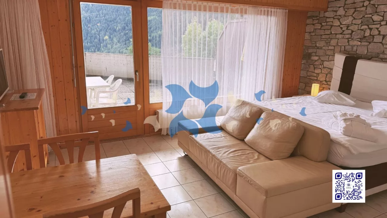 Studio rénové et meublé avec accès direct aux bains thermaux - Ovronnaz, Valais