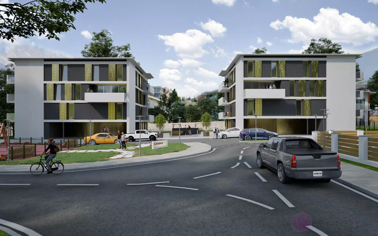 Appartement 2.5 pièces neuf à Saxon - Vue dégagée sur le parc du Casino | Promotion "Las Vegas"