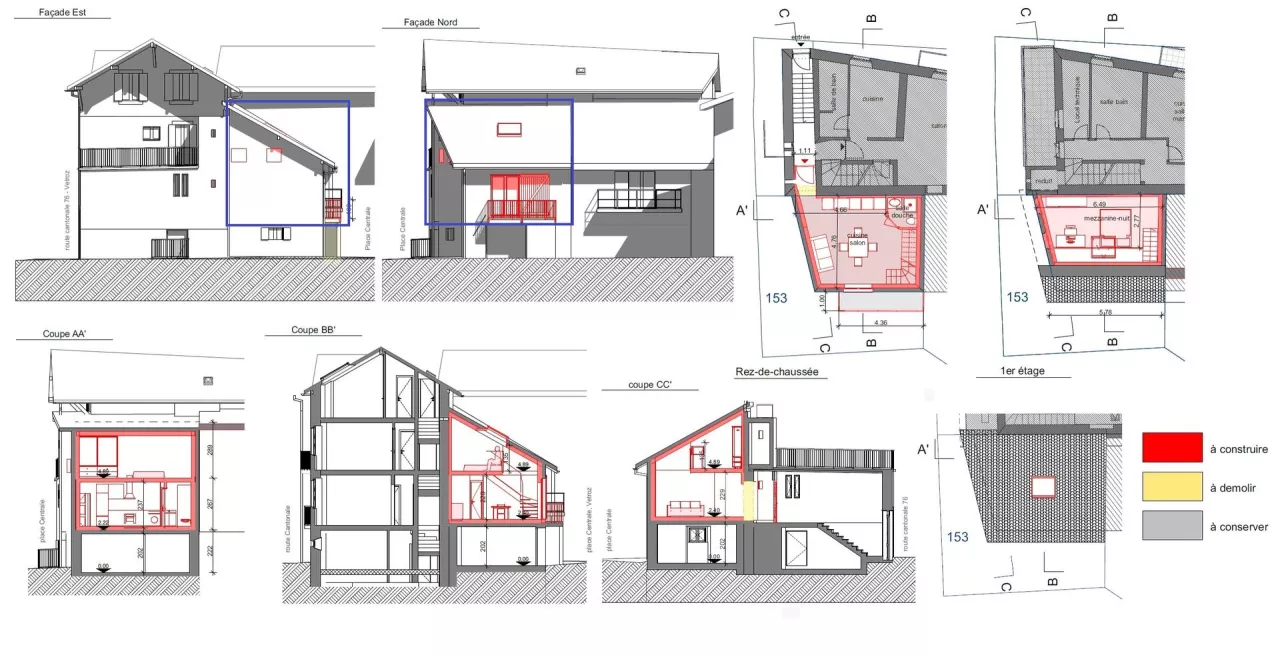 VÉTROZ - vente Duplex 2.5 pièces en rénovation avec fort potentiel