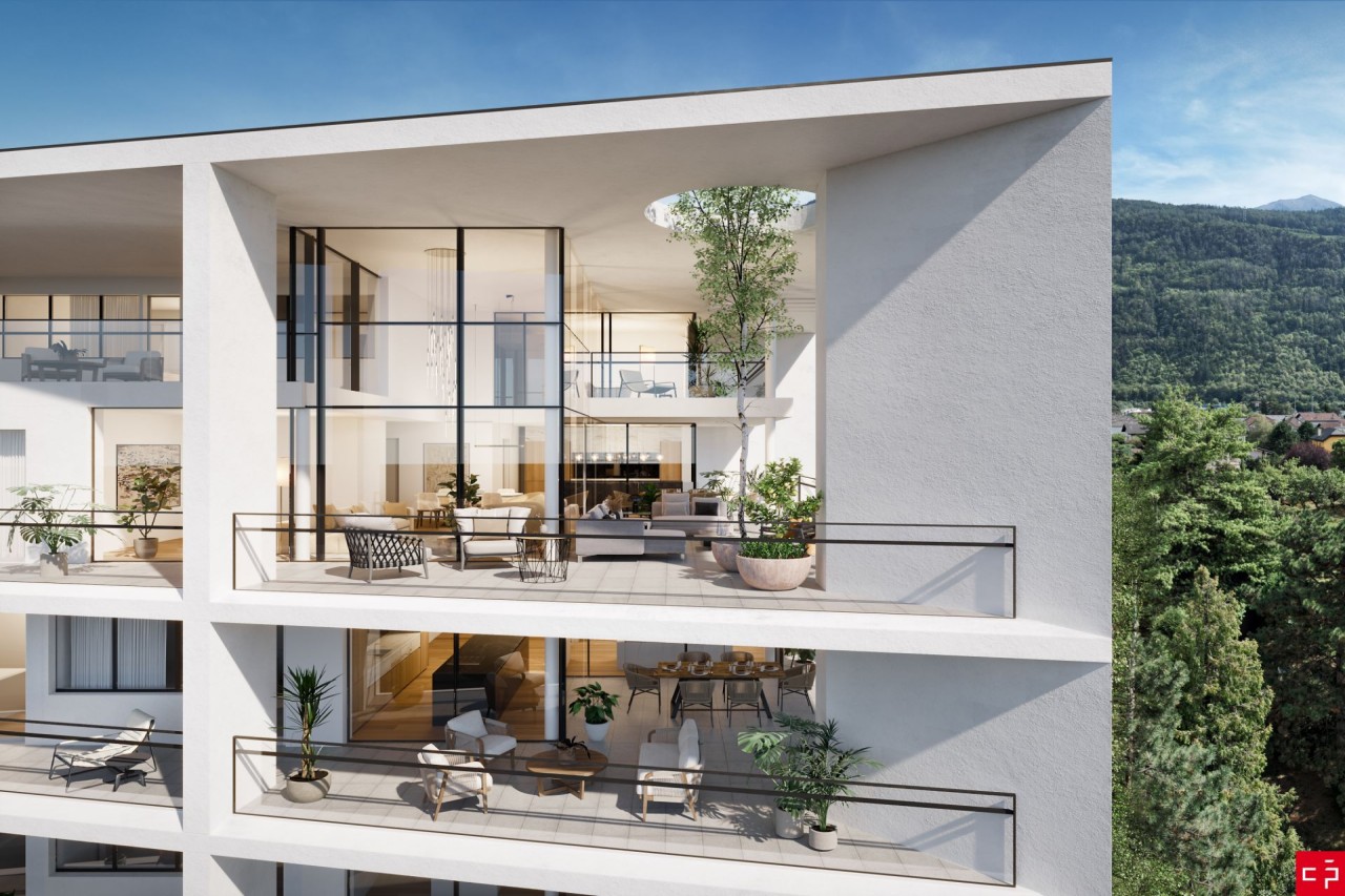 Appartement de 4,5 pc de 198M2 y compris terrasse au centre Martigny
