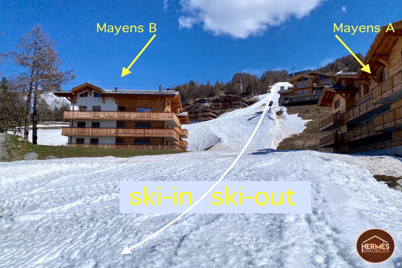 Superbe appartement ski-in & ski-out sur les pistes de Veysonnaz