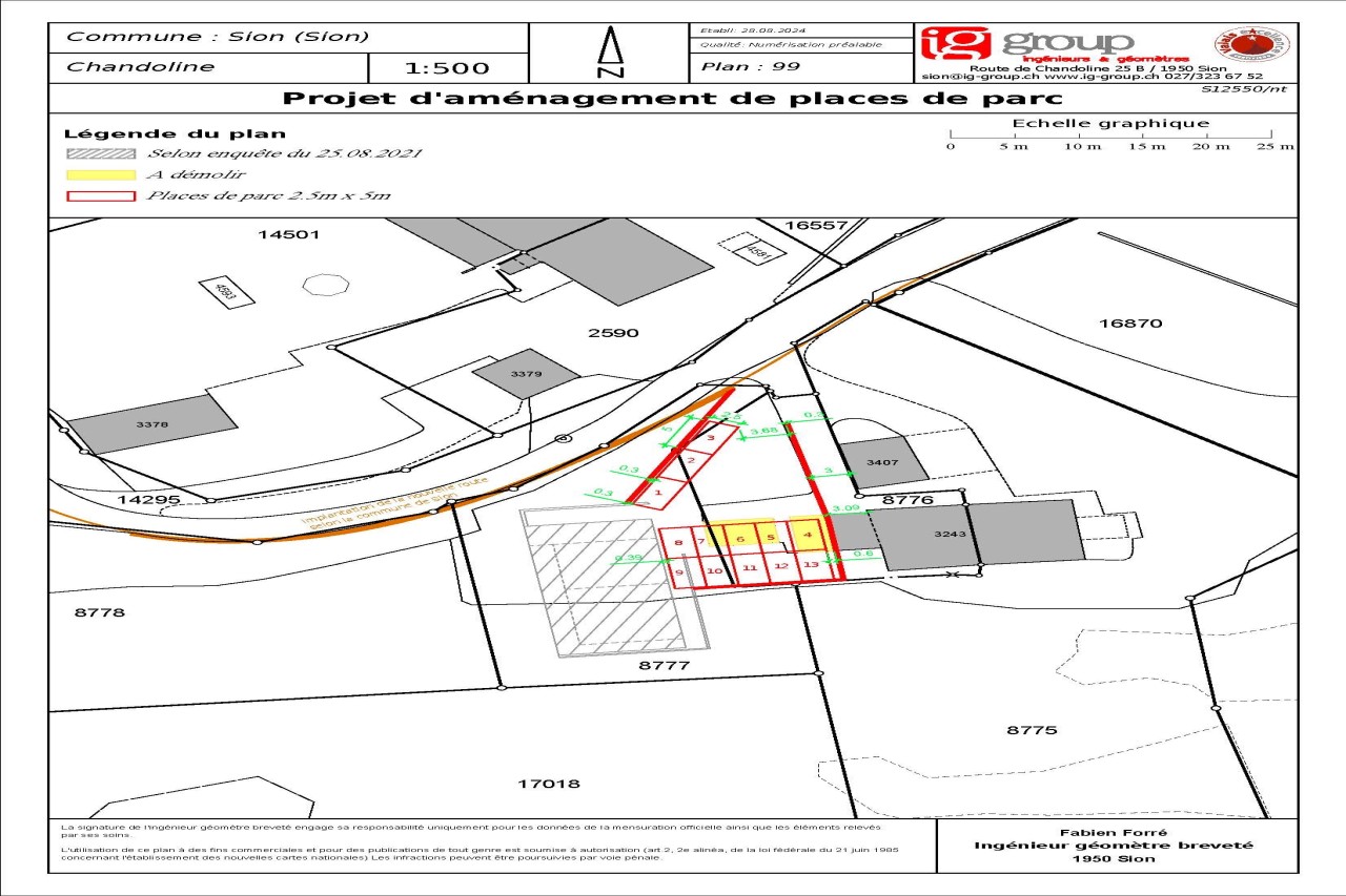 Halle industrielle & commerciale en construction à Sion