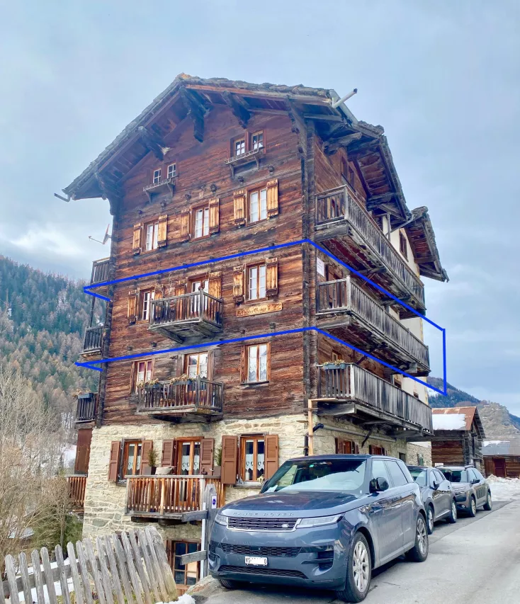 Appartement avec vue panoramique au centre d'Evolène