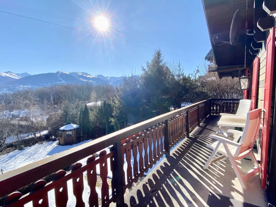 chalet de charme à Binii-Savièse avec vue panoramique sur le Val d?Hérens