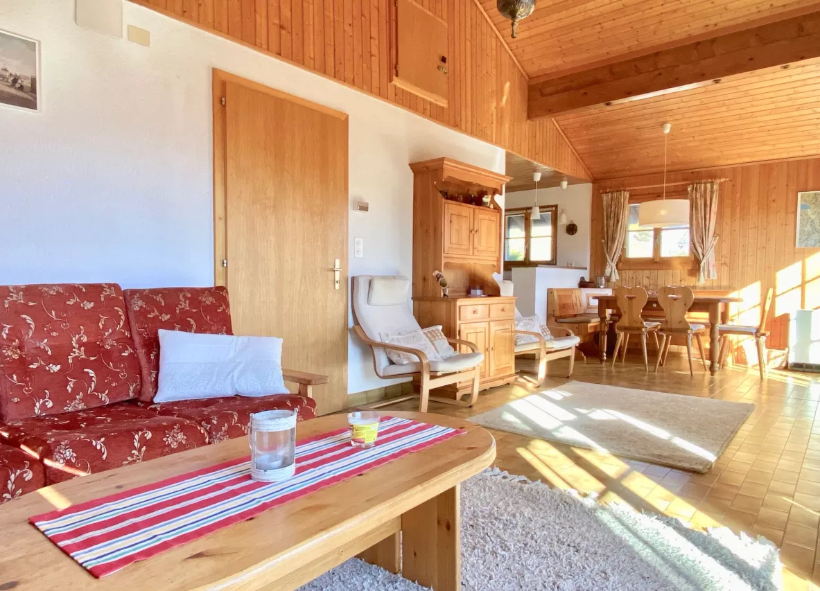 chalet de charme à Binii-Savièse avec vue panoramique sur le Val d?Hérens