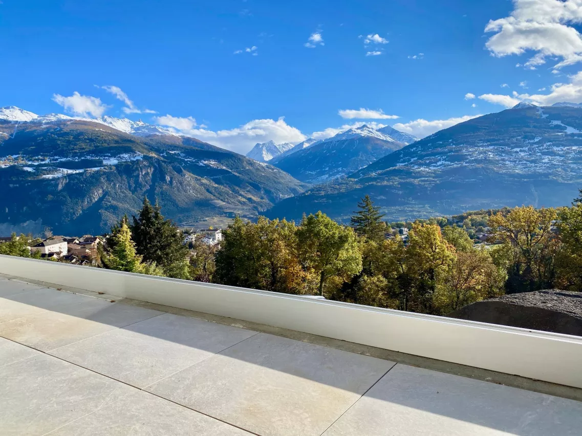 Magnifique villa contemporaine à Grimisuat ? Vue panoramique et cadre d?exception