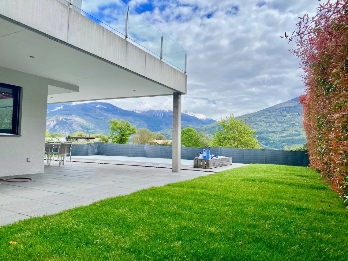 Villa contemporaine d?architectes avec vue exceptionnelle à Ormône (Savièse)