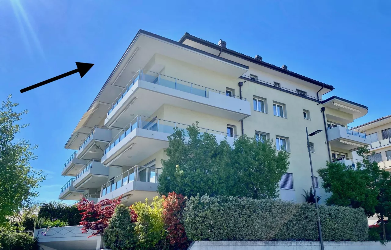 Bel appartement avec vue dégagée en attique-duplex à Sion-Platta