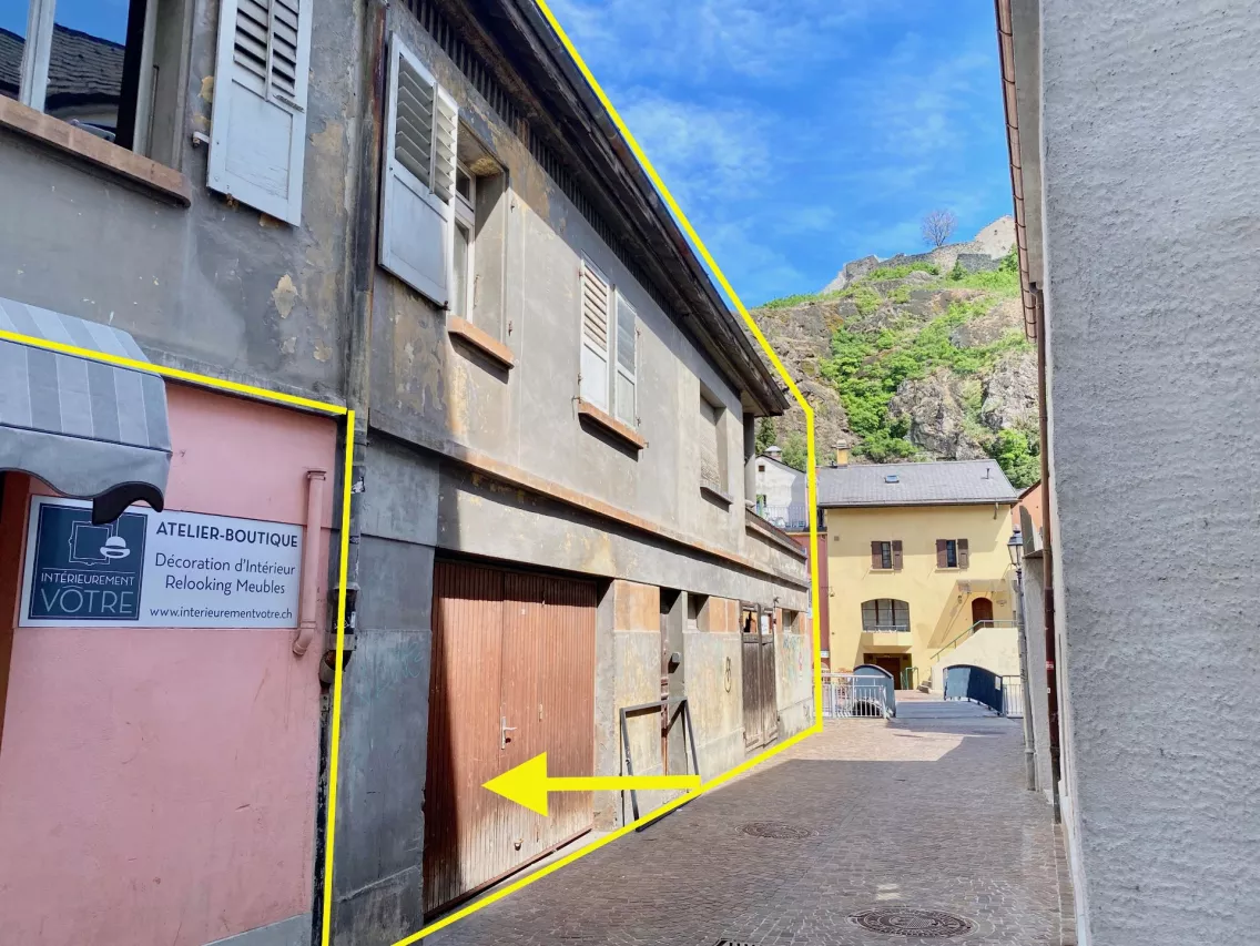 Maison à rénover avec situation exceptionnelle, vieille ville de Sion