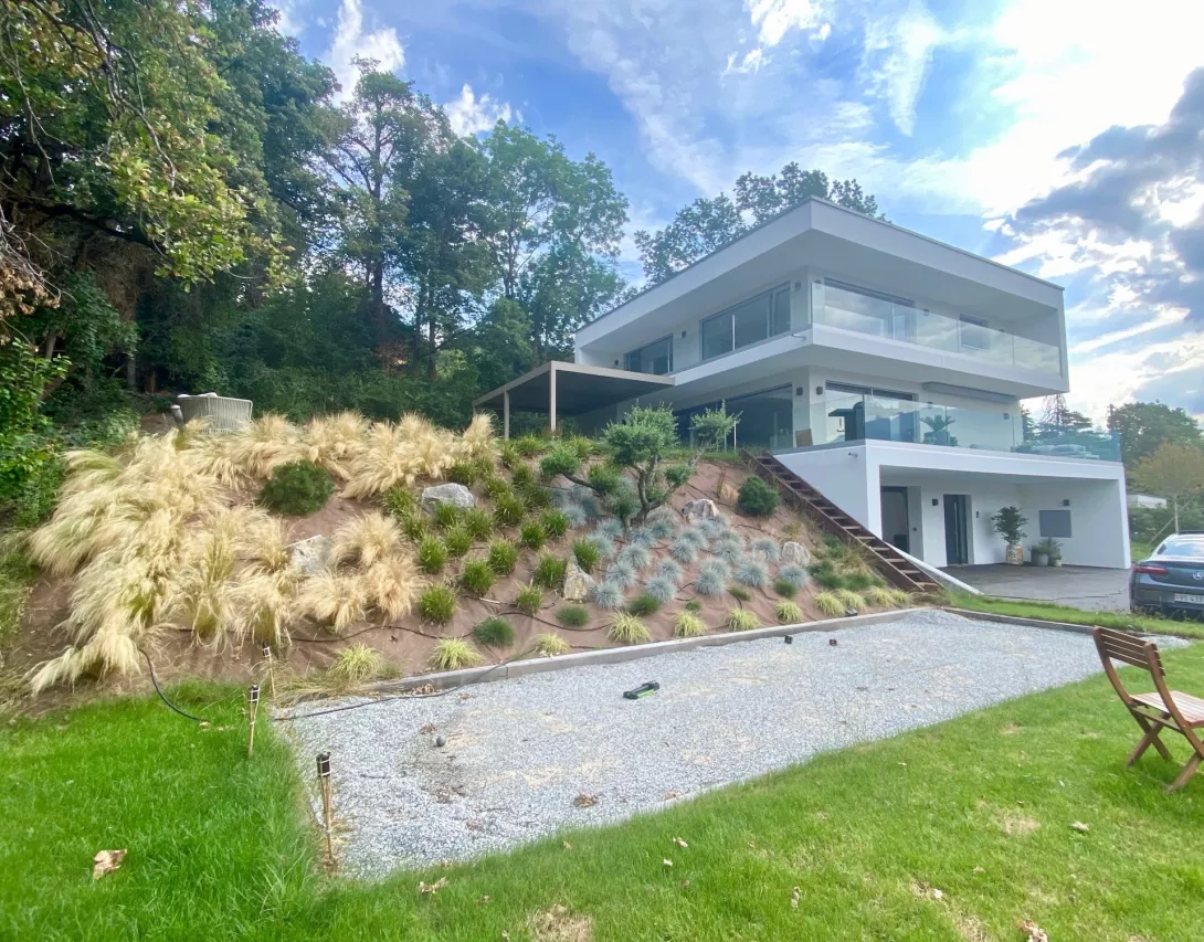 Magnifique villa contemporaine à Grimisuat ? Vue panoramique et cadre d?exception