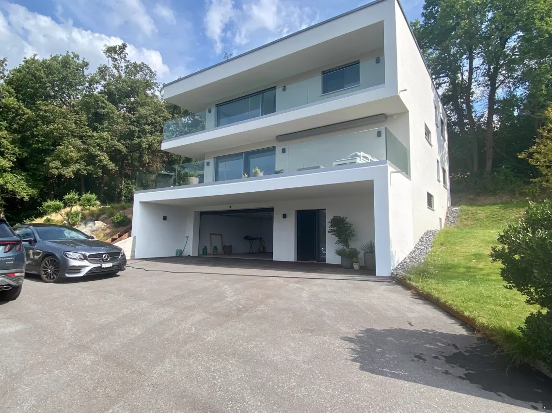 Magnifique villa contemporaine à Grimisuat ? Vue panoramique et cadre d?exception