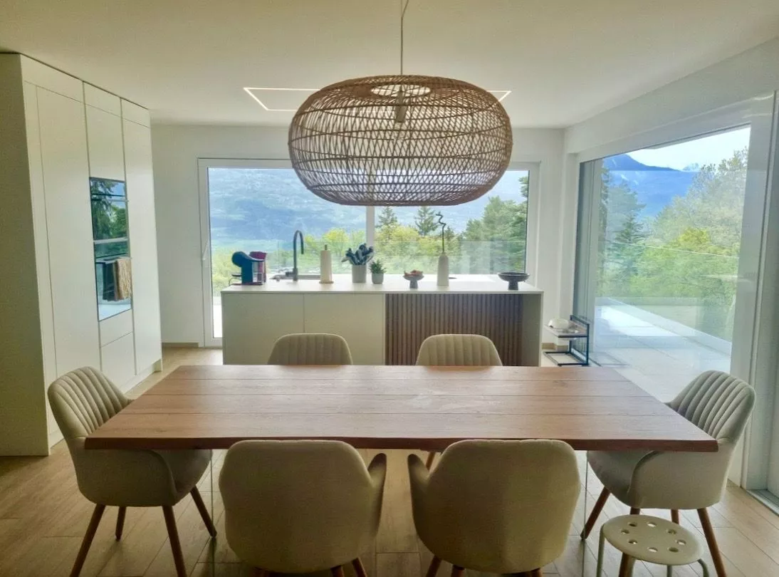 Magnifique villa contemporaine à Grimisuat - Vue panoramique et cadre d'exception