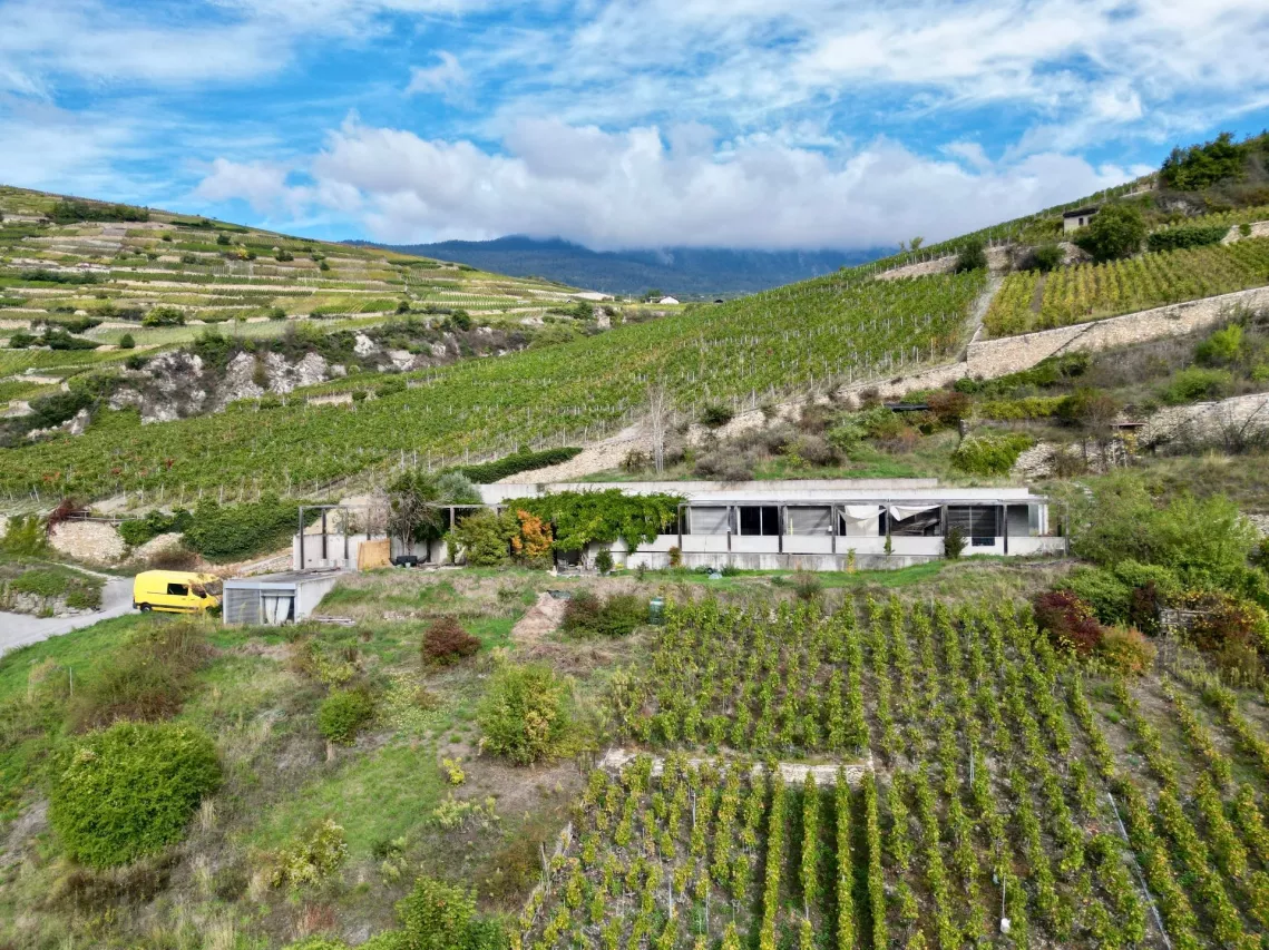 Villa d'architecture unique à Sion, bénéficiant d'une situation rare et exceptionnelle