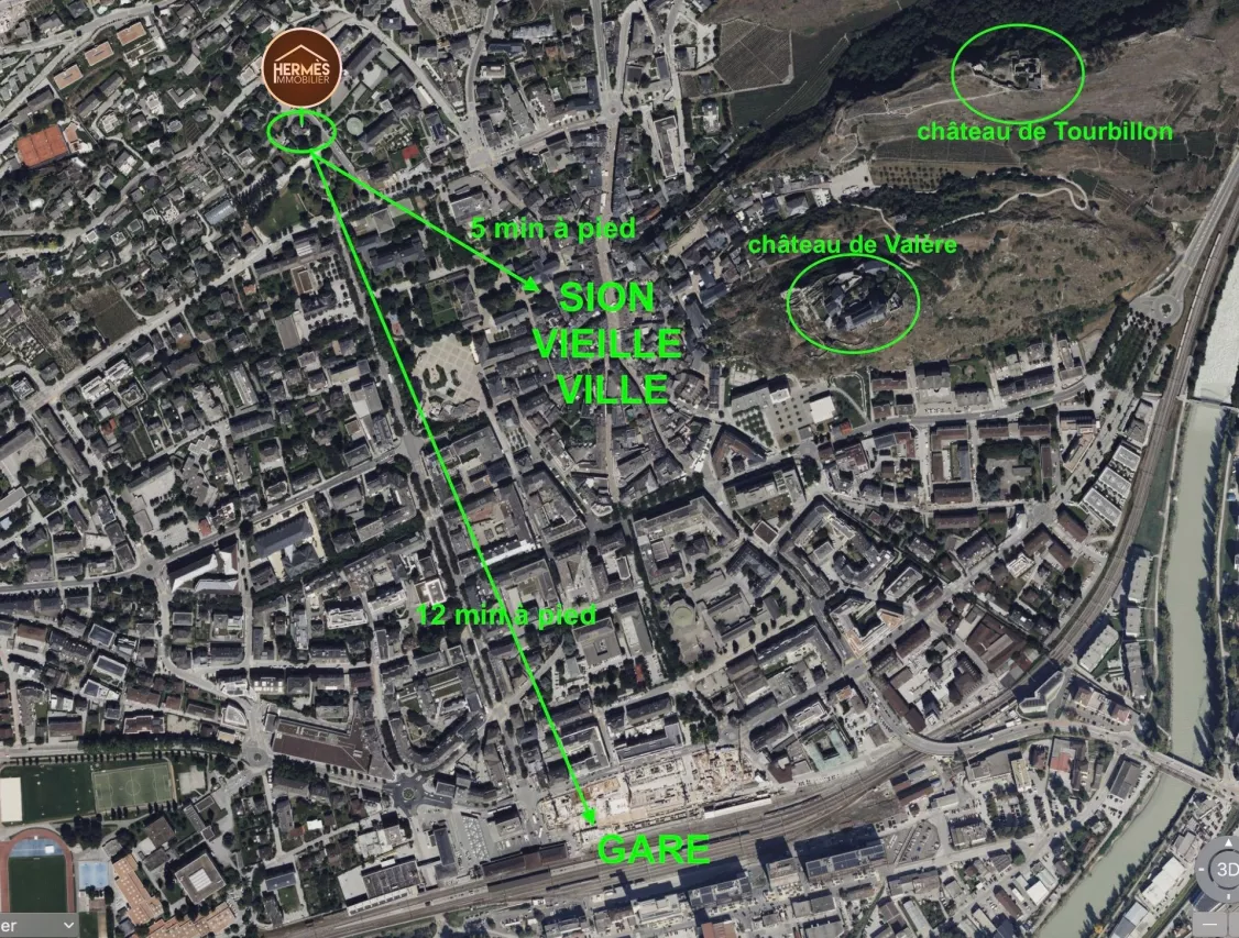 Superbe propriété de maître au centre de Sion