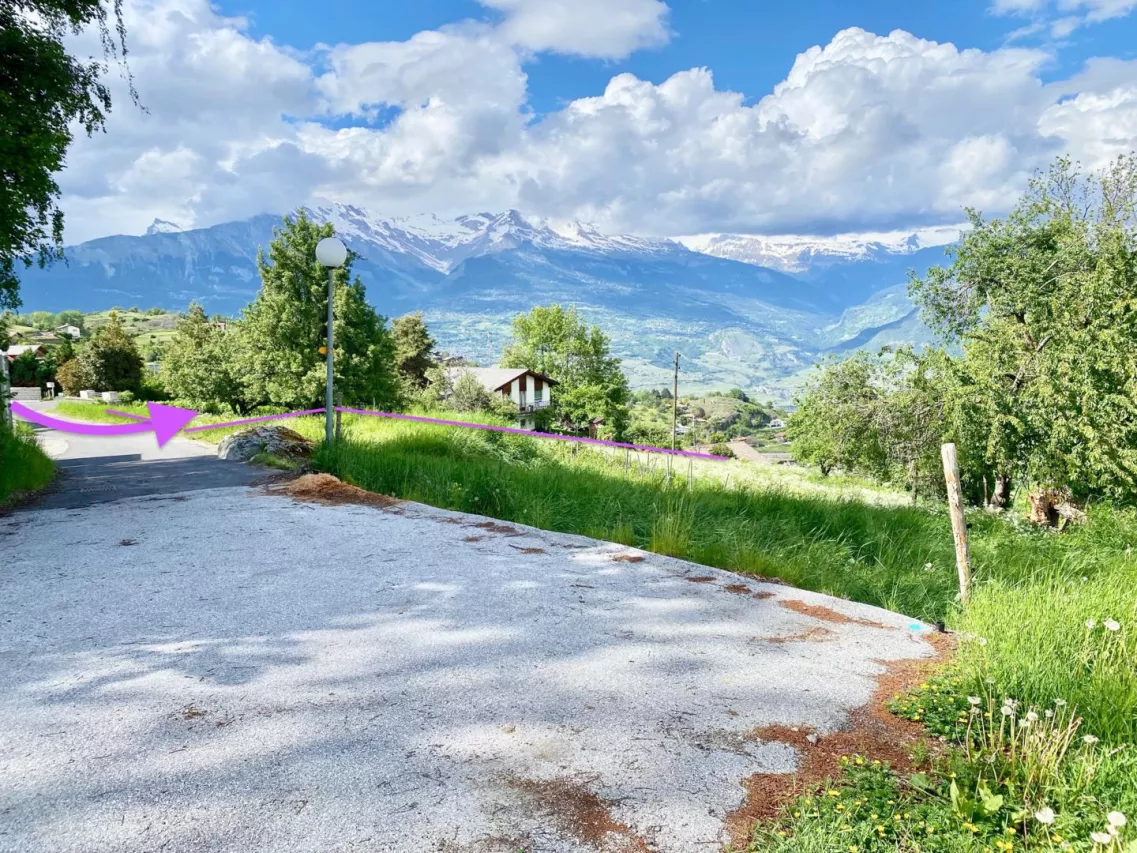 Superbe terrain à bâtir - commune de Vex - rare à la vente